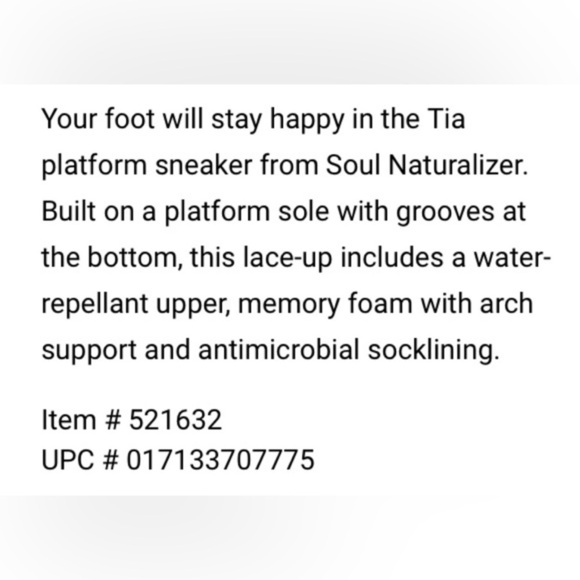 Soul Tia Platform by Naturalizer Sneakers 7 EUC - Picture 6 of 9